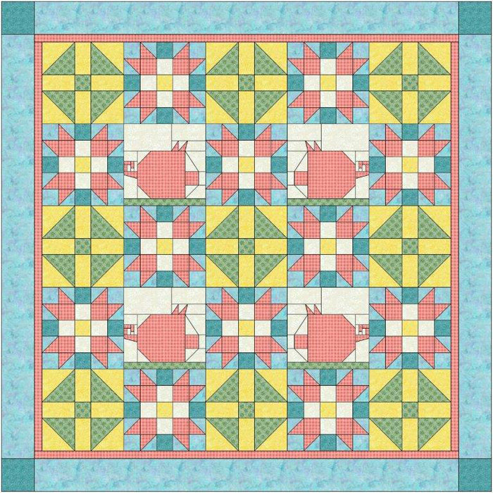 When Pigs Fly Quilt BL2-119e - Downloadable Pattern