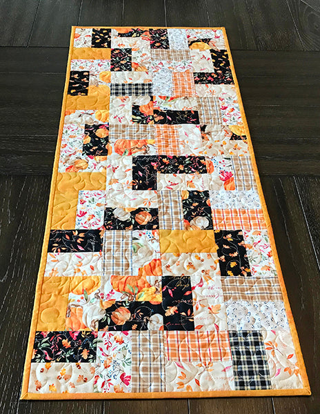 Garden Path Charm Square Table Runner Quilt Pattern CCQ-061 - Paper Pattern