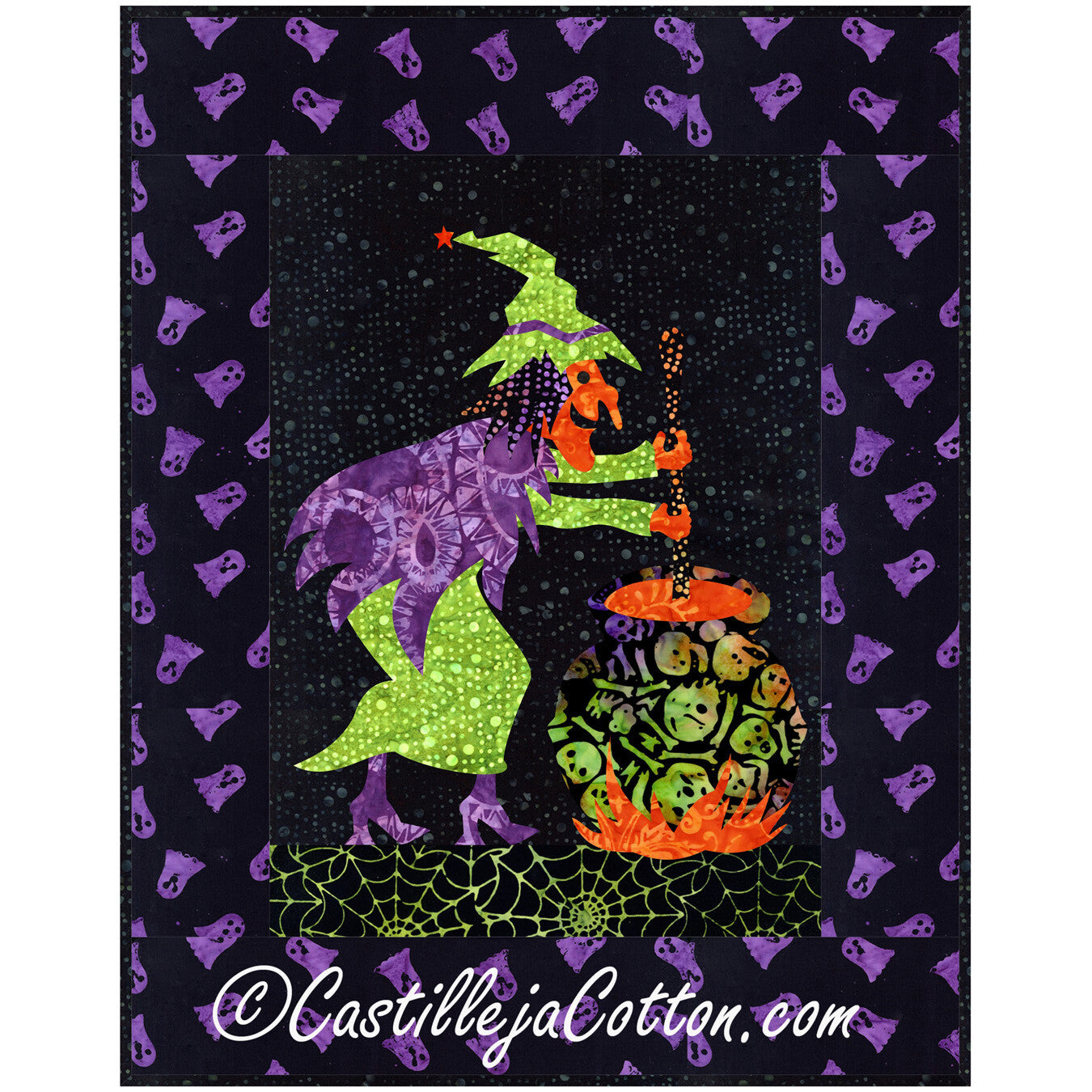 Crystal Witch Spellbound Wall Hanging CJC-452516e - Downloadable Pattern