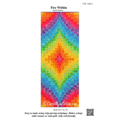 Cover image of pattern Fire Within Wall Table Runner of Hanging.