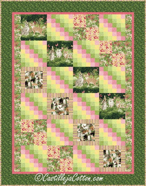 Whisker's Garden Paths Quilt CJC-4709e - Downloadable Pattern
