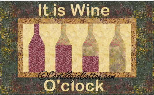Wine O'clock Quilt CJC-4998e - Downloadable Pattern
