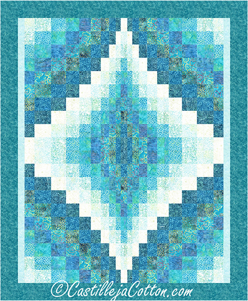 Double Bargello Jewel Splash Quilt CJC-54026e - Downloadable Pattern