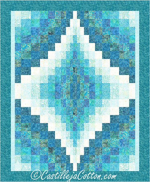 Double Bargello Jewel Splash Quilt Pattern CJC-54026 - Paper Pattern