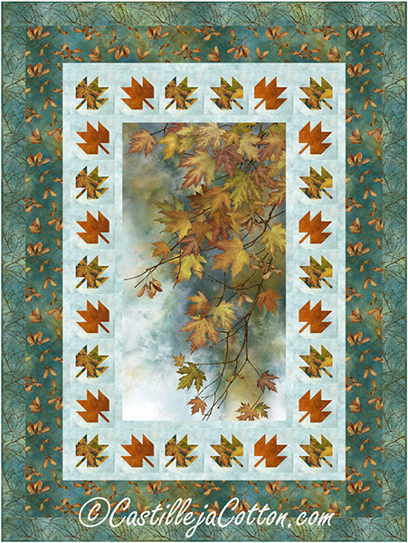 Autumn Leaves Splendor Quilt Pattern CJC-55252 - Paper Pattern