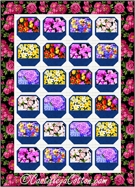 Bouquet Baskets Quilt CJC-56931e - Downloadable Pattern