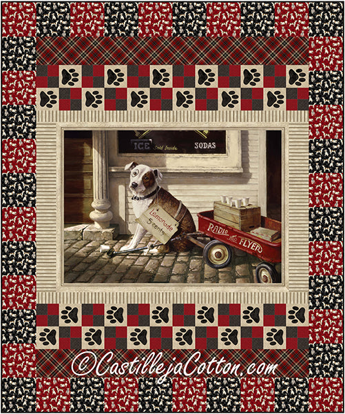 Dog and Lemonade Quilt CJC-58311e - Downloadable Pattern