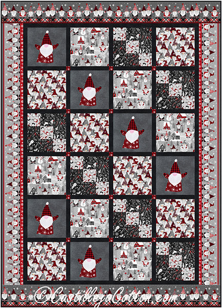 Christmas Gnomes Quilt CJC-58461e - Downloadable Pattern