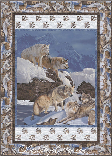 Gathering of Wolves Quilt CJC-58681e - Downloadable Pattern