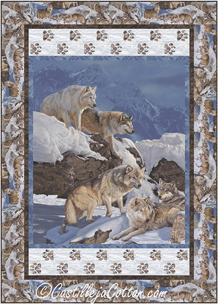 Gathering of Wolves Quilt Pattern CJC-58681 - Paper Pattern