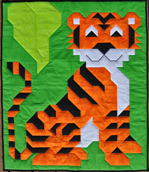 Andy's Tiger Quilt CQ-136e - Downloadable Pattern