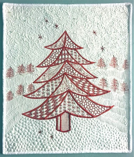 Christmas Tree Easy Art Quilt JL-109e - Downloadable Pattern