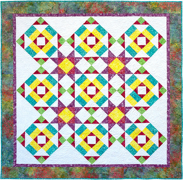 Showy Stars Quilt PQ-053e - Downloadable Pattern