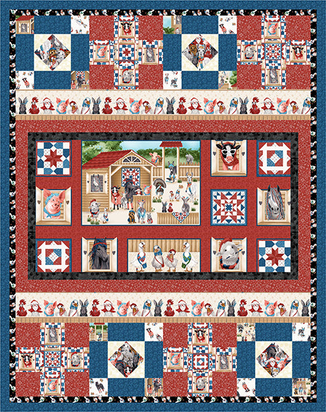 Party Animals Quilt PS-1094e - Downloadable Pattern