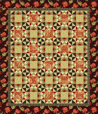 Feathers and Paisley Quilt Pattern TWW-0404R - Paper Pattern