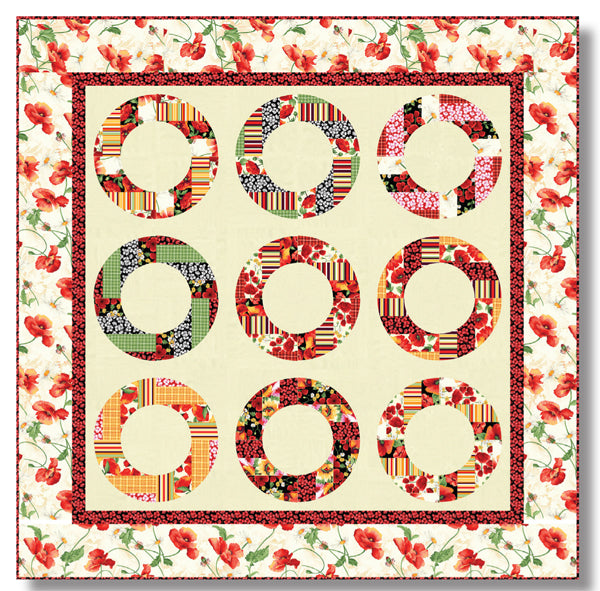 Rings of Beauty Quilt Pattern TWW-0540 - Paper Pattern