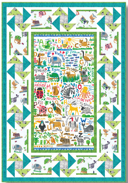 Animal ABC's Quilt TWW-0554e - Downloadable Pattern