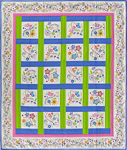 Woven Windows Quilt Pattern AA-22 - Paper Pattern