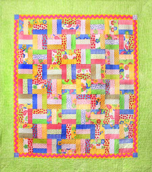 Strawberry Zing Quilt AEQ-16e - Downloadable Pattern