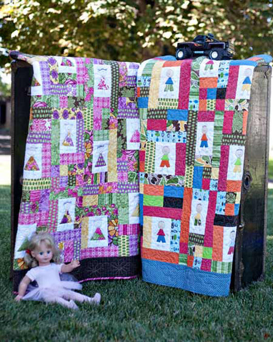 Snips and Snails Meets Sugar & Spice Quilt AEQ-18e - Downloadable Pattern