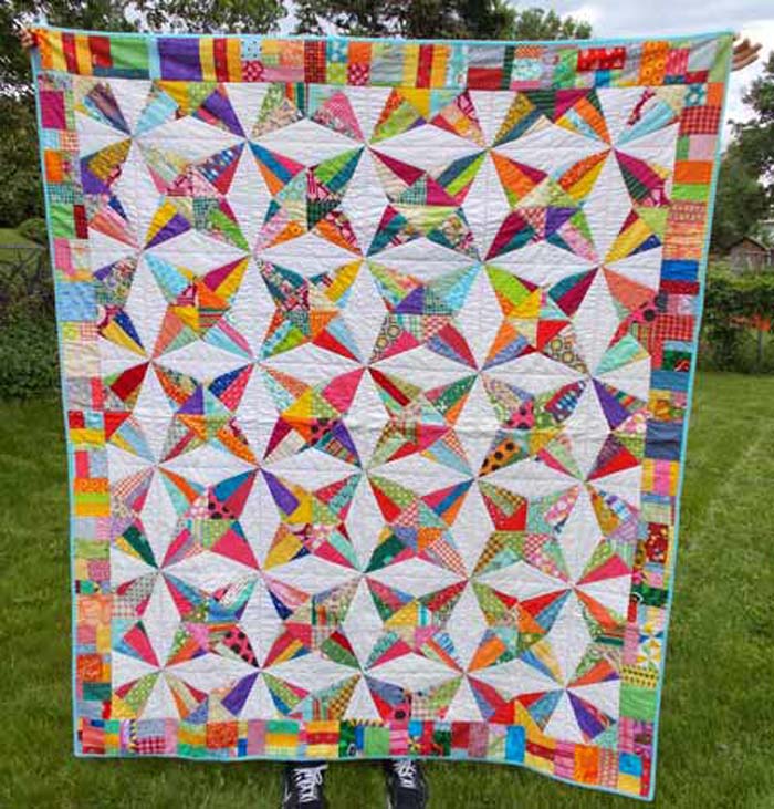 Kaleidoscope Quilt Pattern AEQ-47 - Paper Pattern
