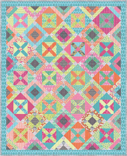 Multiplicity Quilt Pattern AEQ-49a - Paper Pattern