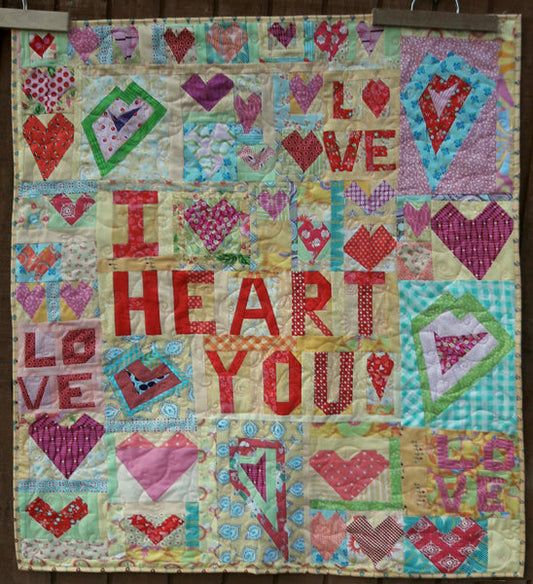 Crazy Love Quilt Pattern AEQ-87 - Paper Pattern