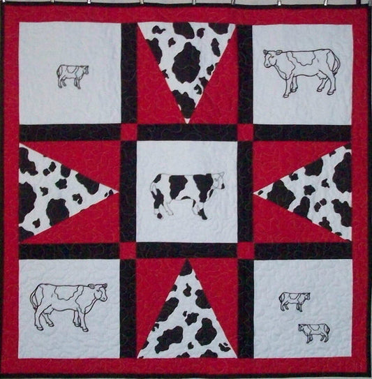 Holy Cow! Embroidery Quilt Pattern AV-144 - Paper Pattern