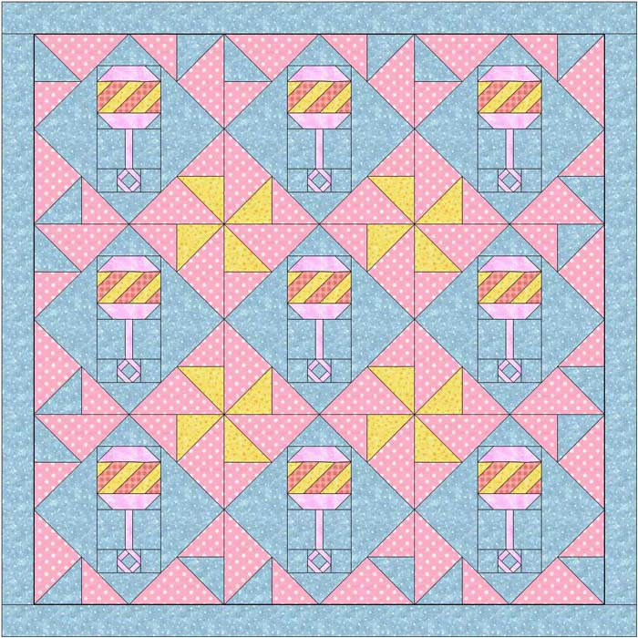 Goo Goo Gaa Gaa Quilt Pattern BL2-110 - Paper Pattern