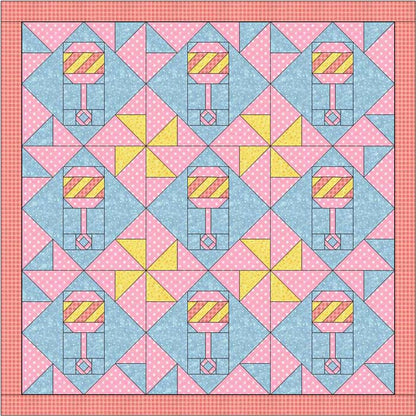 Goo Goo Gaa Gaa Quilt BL2-110e - Downloadable Pattern
