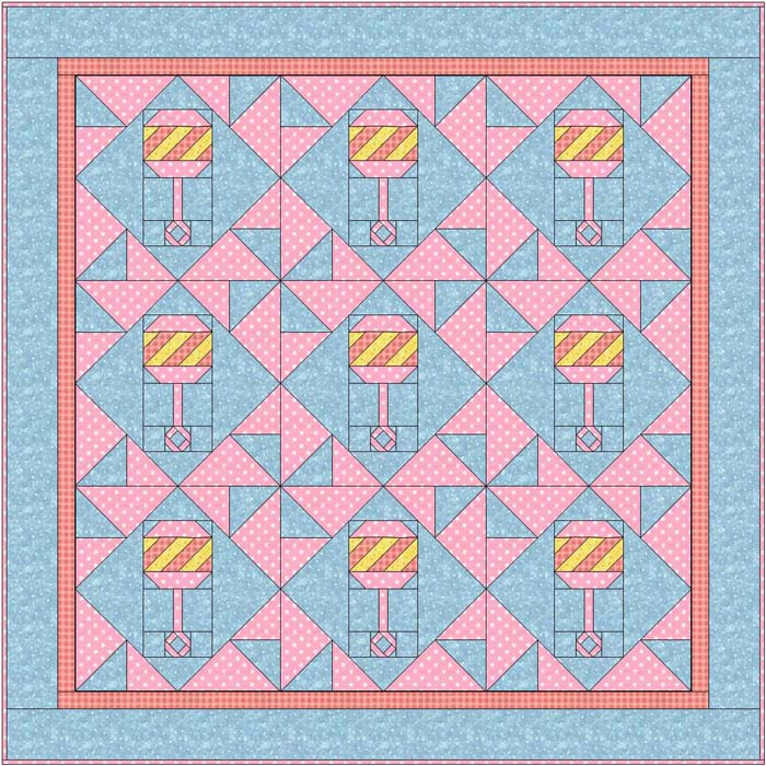 Goo Goo Gaa Gaa Quilt Pattern BL2-110 - Paper Pattern
