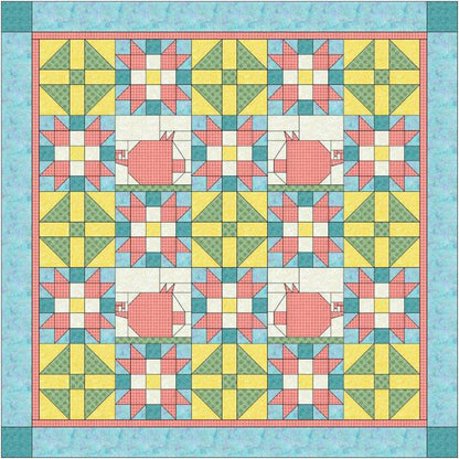 When Pigs Fly Quilt Pattern BL2-119 - Paper Pattern