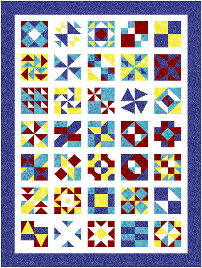Mini Sampler Quilt Pattern BL2-196 - Paper Pattern