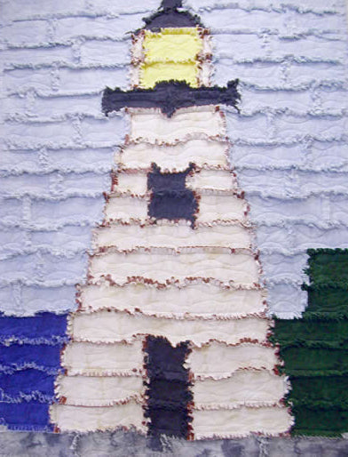 Lighthouse Rag Quilt BS2-203e - Downloadable Pattern