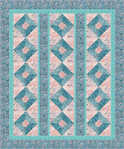 Batik Squares Quilt BS2-257e - Downloadable Pattern
