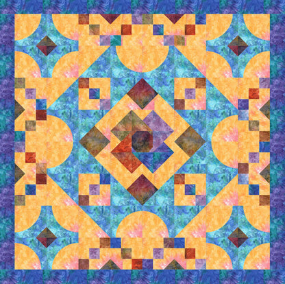 Queen's Courtyard Quilt Pattern BS2-266 - Paper Pattern