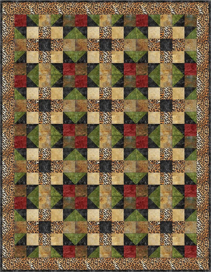 Safari Fun Quilt Pattern BS2-306 - Paper Pattern