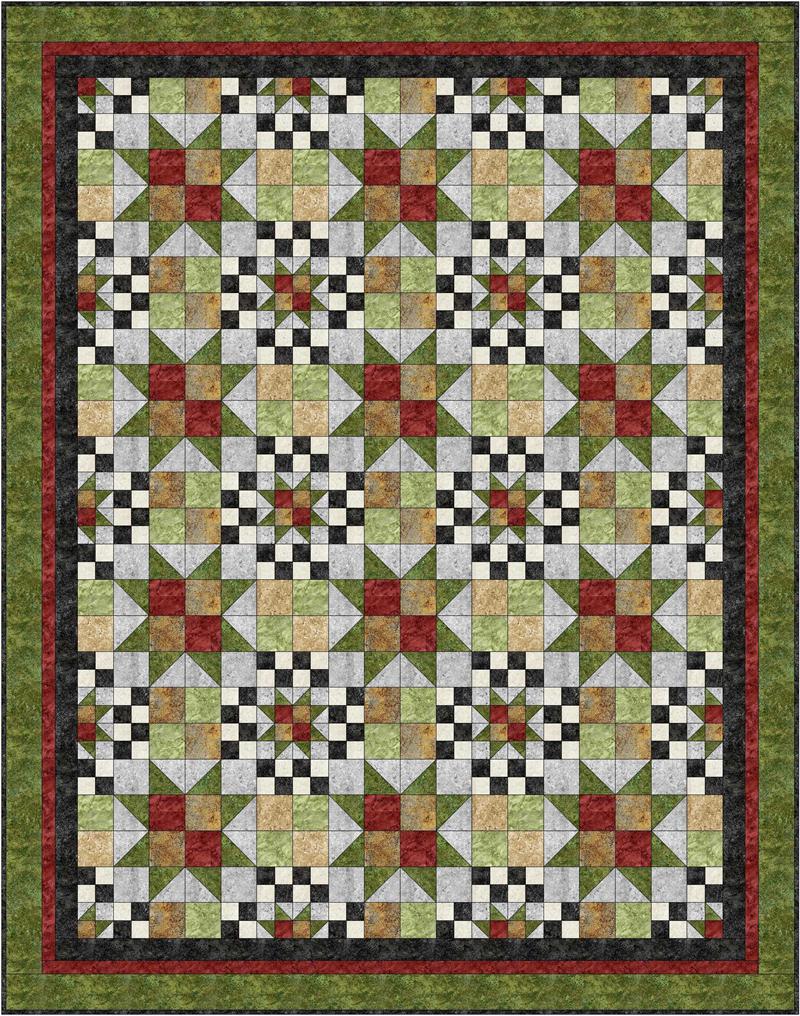 Checkerboard Galaxy Quilt Pattern BS2-308 - Paper Pattern
