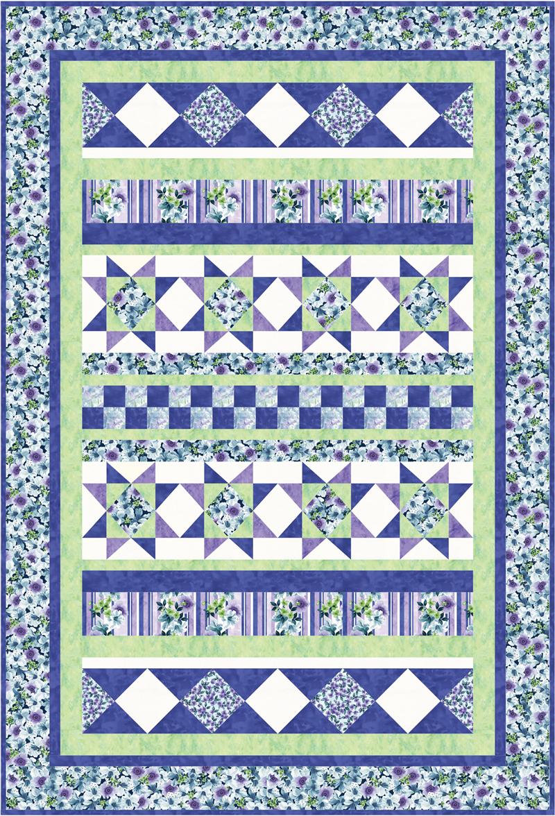 Lavender Avenue Quilt BS2-317e  - Downloadable Pattern