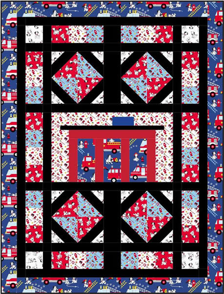 Garage and Roads Quilt BS2-322e - Downloadable Pattern