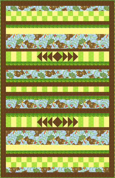Teddy Bear Park Quilt BS2-326e - Downloadable Pattern