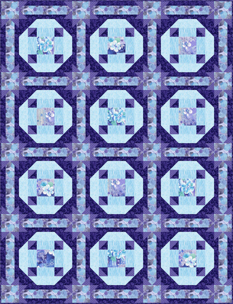 Blueberry Lagoon Quilt Pattern BS2-328 - Paper Pattern
