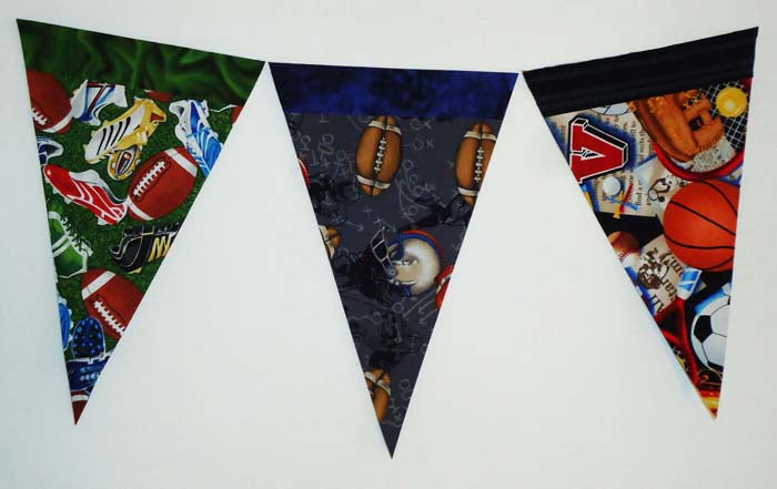 I Love Sports Garland with Pennants BS2-344e - Downloadable Pattern
