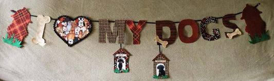 I Love My Dogs Garland BS2-350e - Downloadable Pattern