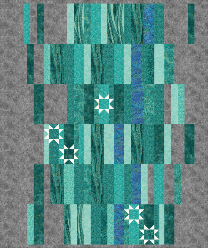 Shimmering Waterfalls Quilt BS2-361e - Downloadable Pattern