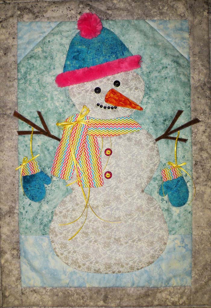 Frosty Fred Wall Quilt BS2-365e - Downloadable Pattern