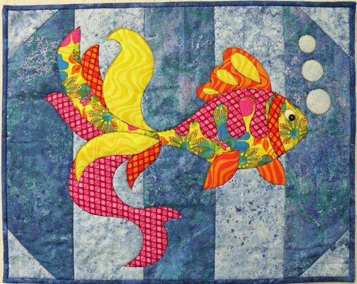 Goldfish Aquarium Quilt BS2-370e - Downloadable Pattern