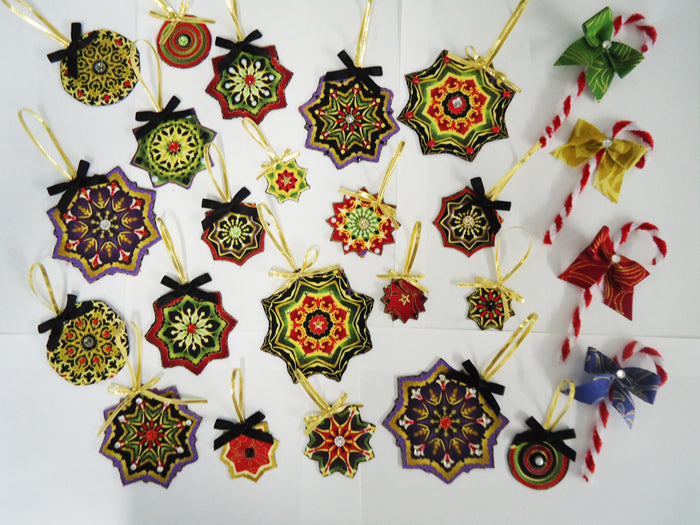 Christmas Fabric Ornaments with Bonus Candy Canes BS2-391e - Downloadable Pattern