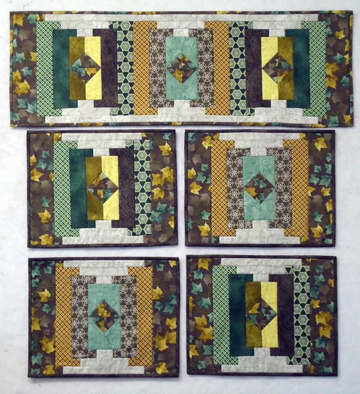 Autumn Table Runner and Matching Placemats Pattern BS2-392 - Paper Pattern
