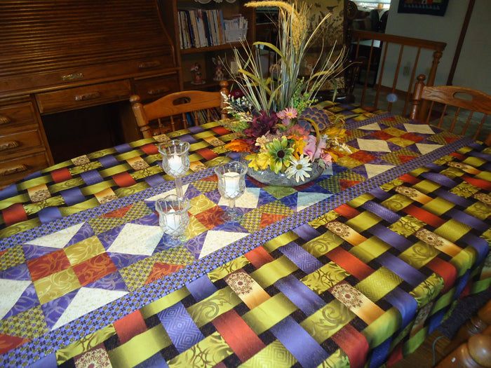 Expandable Star Table Cloth BS2-393e - Downloadable Pattern